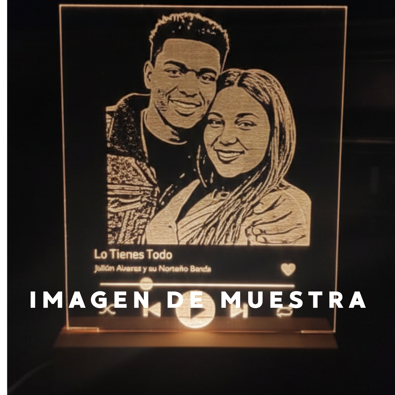 Lampara base de madera