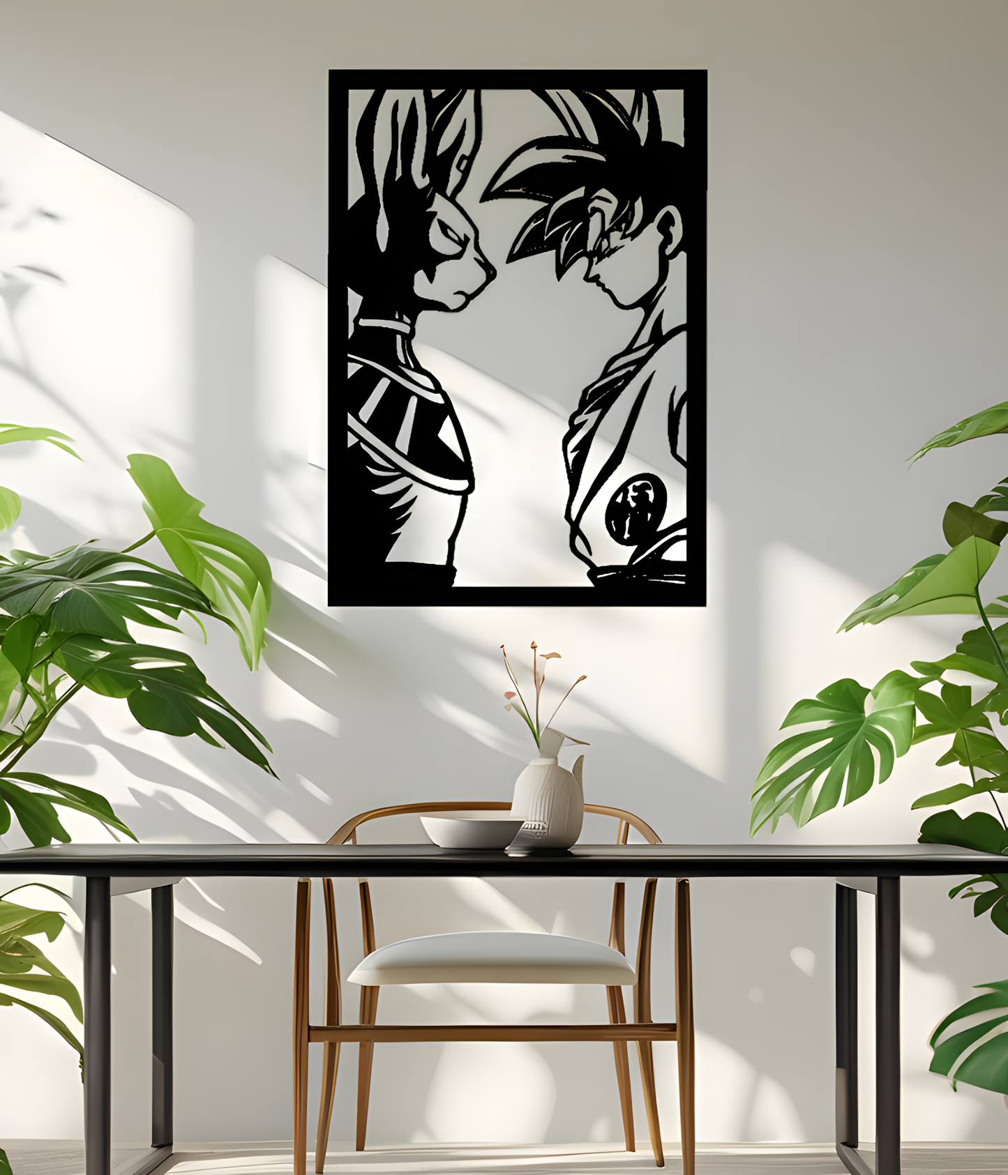 Cuadro goku vs bills 90x60CM