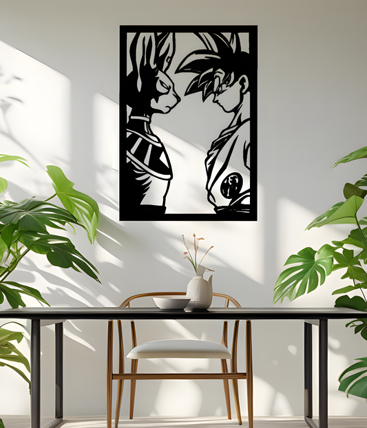 Cuadro goku vs bills 90x60CM