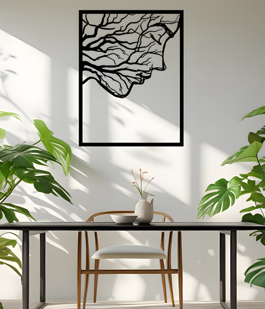 Cuadro rostro de la naturaleza 60x60cm