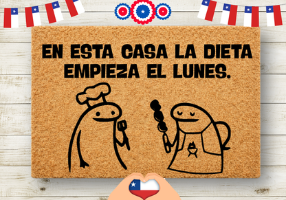 En esta casa la dieta empieza el lune