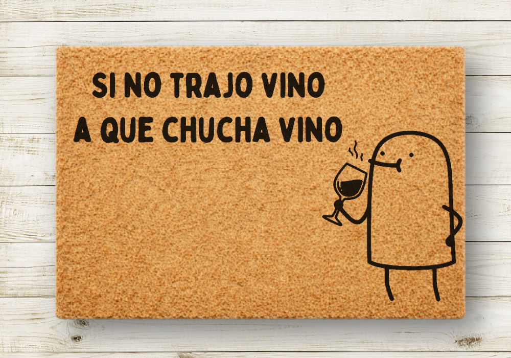 si no trajo vino a que chucha vino